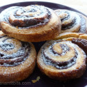 Chocolate roll pastry