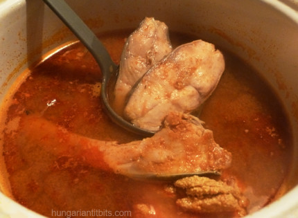 hungarian halaszlu, fisherman's soup