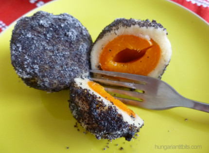 poppy seed apricot dumplings