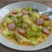 Savoy cabbage and frankfurter hungarian recipe
